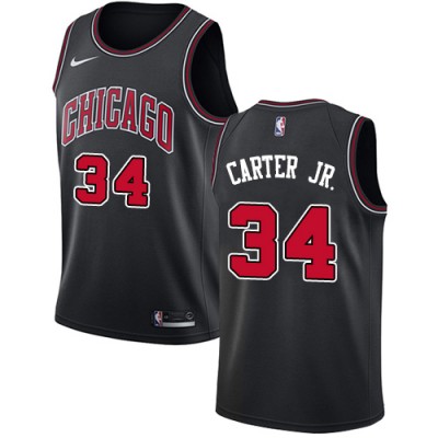 Nike Chicago Bulls #34 Wendell Carter Jr. Black NBA Swingman Statement Edition Jersey Men's